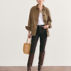 Everlane Black Cheeky Denim Straight Leg Jean Size 30